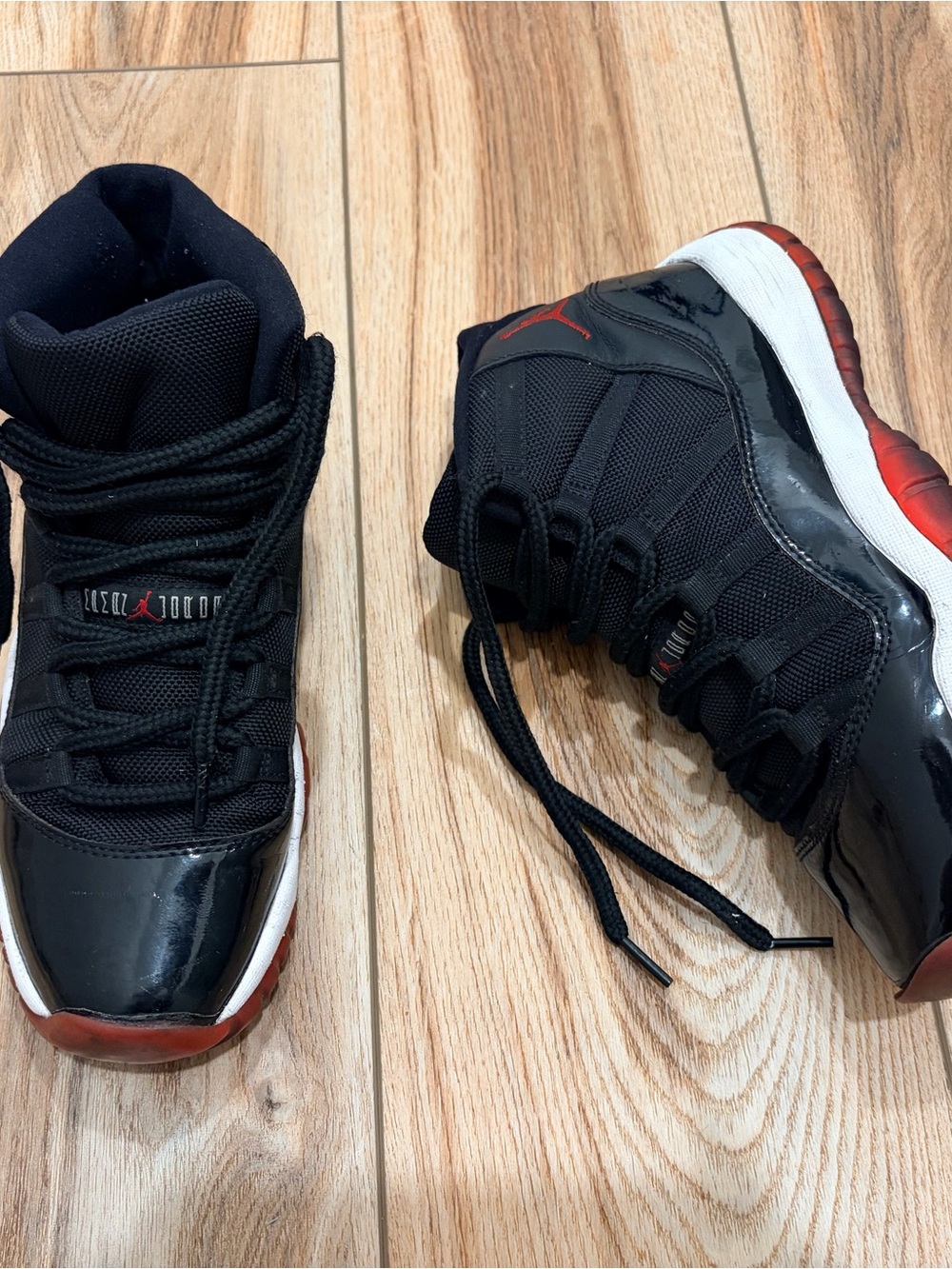 Jordan Kids' Basketball Black & Red High-Top Sneakers